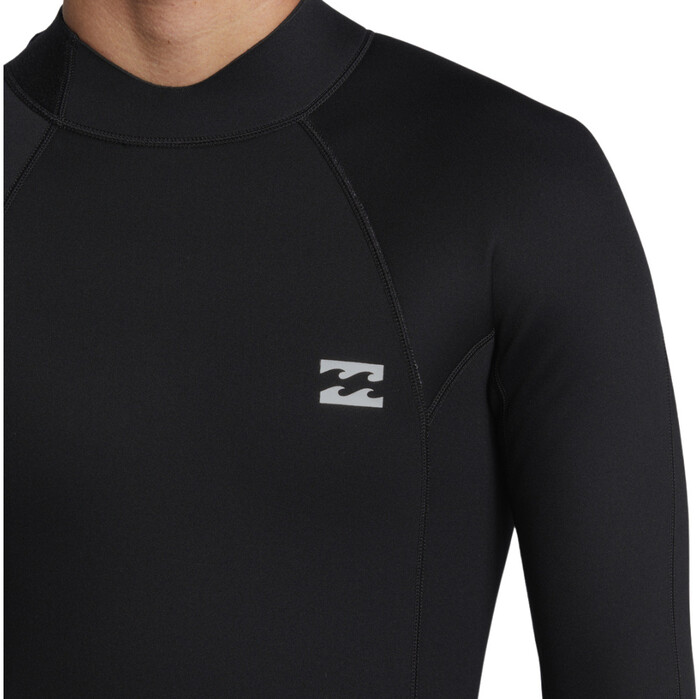 2024 Billabong Mnner Foil 3/2mm Rckenreiverschluss Gbs Neoprenanzug ABYW100234 - Black